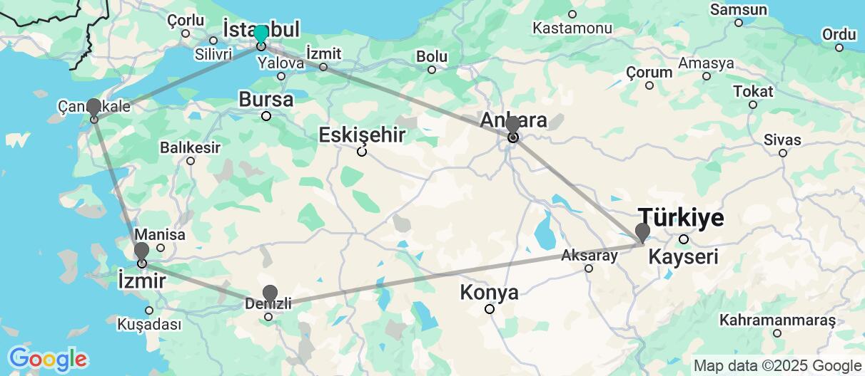 Package destination map