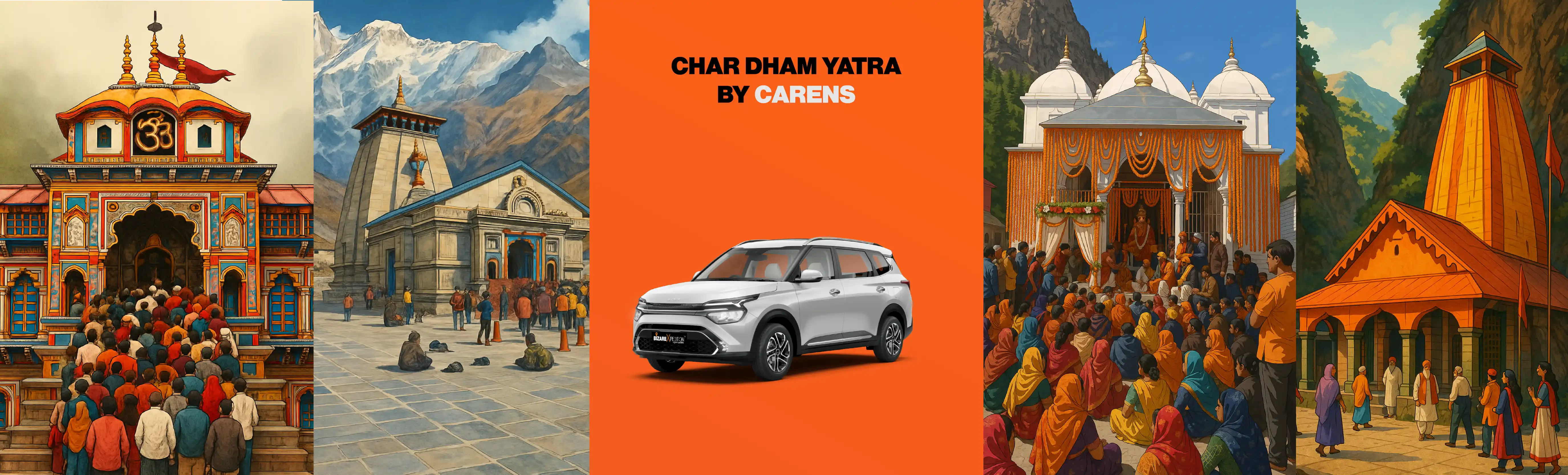 Delhi to Char Dham Yatra by Carens