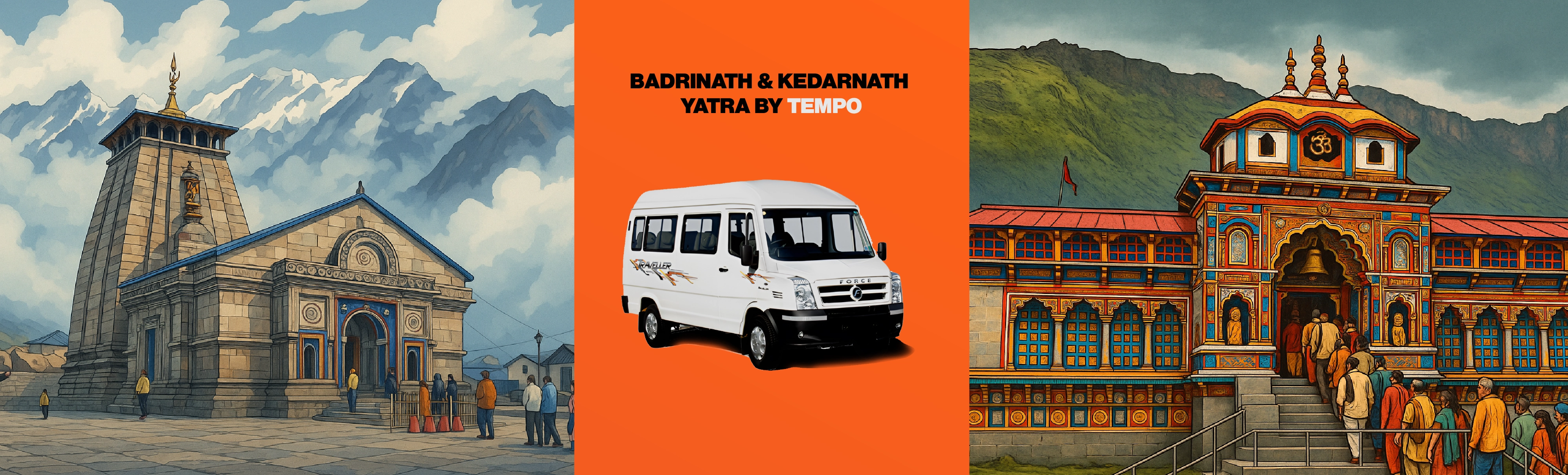 Do Dham Yatra By Tempo Traveller