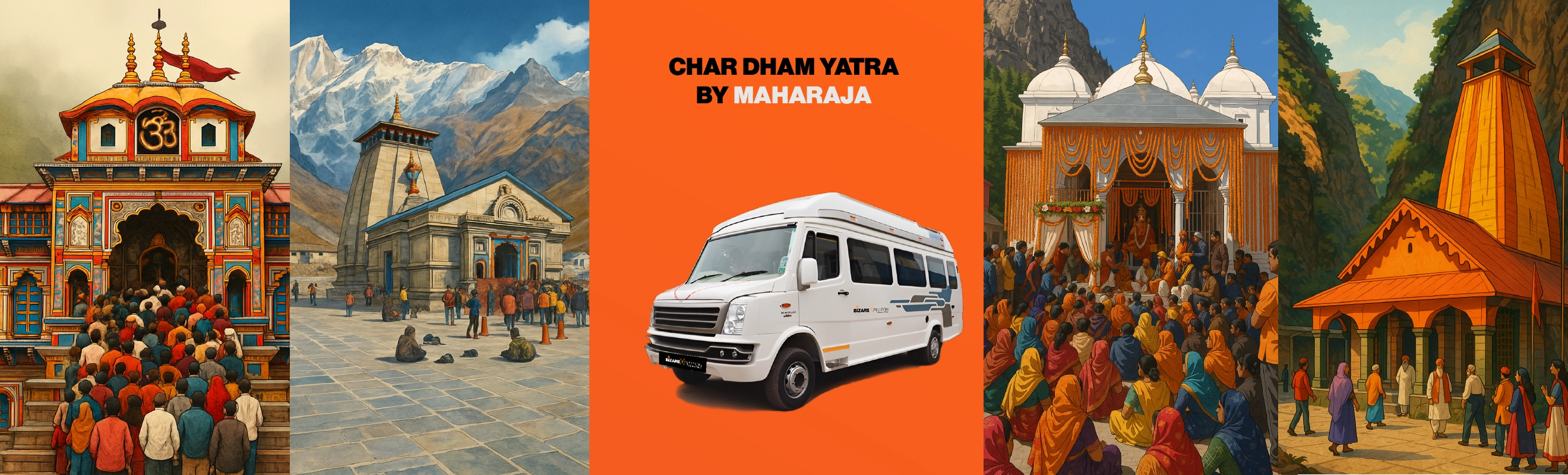 Chardham Yatra by Maharaja Tempo Traveller