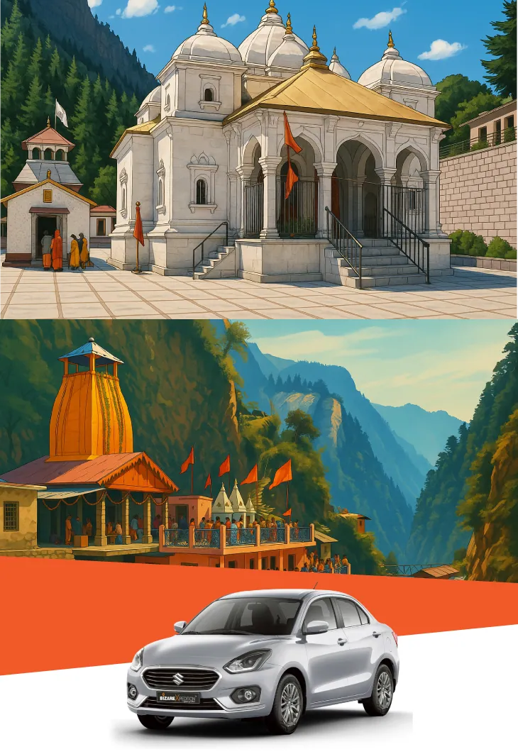 Gangotri Yamunotri Yatra By Sedan