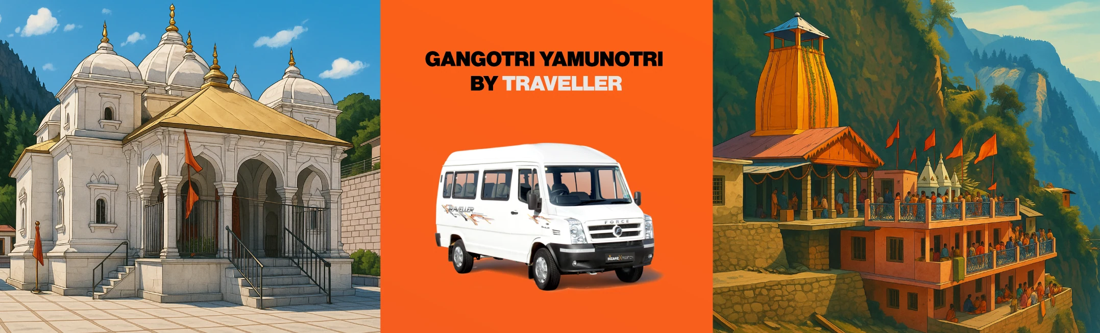 Gangotri Yamunotri Yatra by Tempo Traveller Tempo