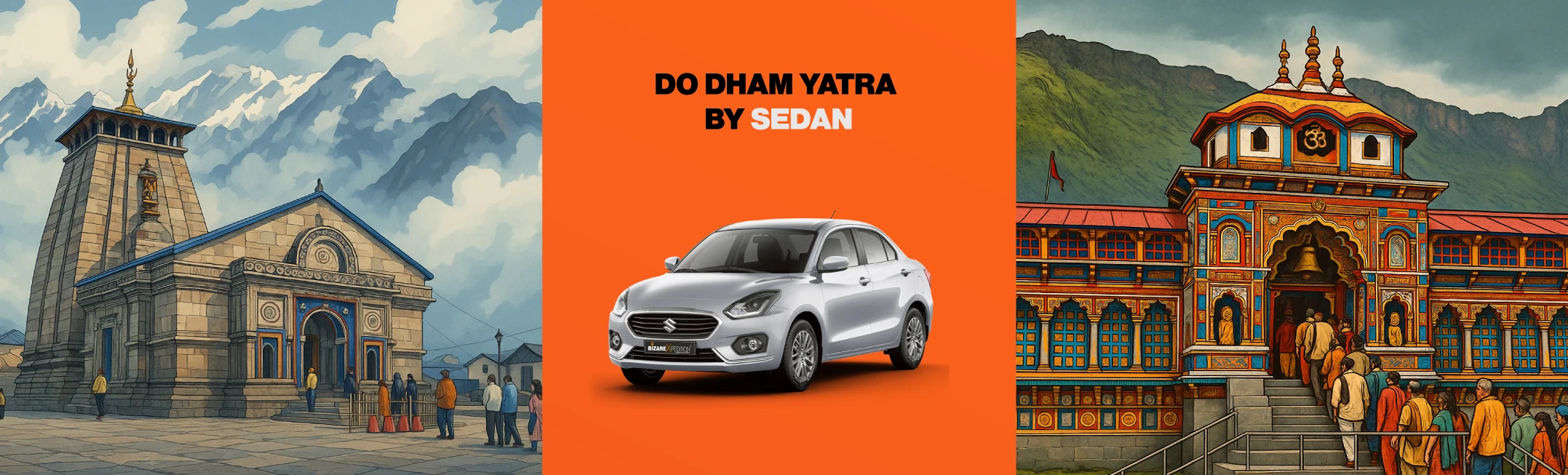 Do Dham Yatra By Sedan